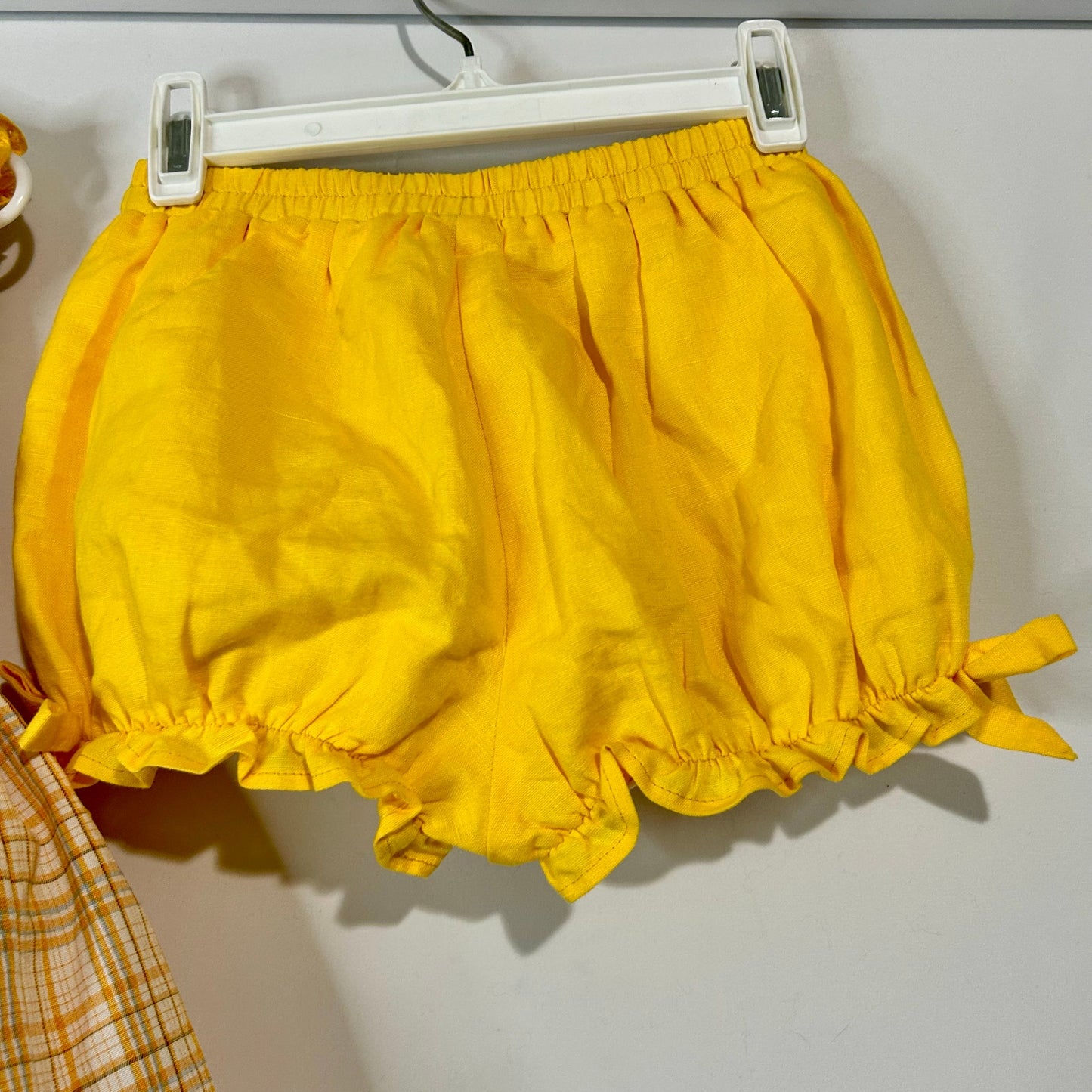 Two Roosters Clothing Girls Jasmine's Be Thankful Dress w/ Bloomers Yellow Size 5 EUC Embroidered Fall