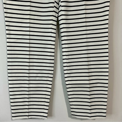 Express Women’s Columnist Ankle Dress Pant Black and White Striped Size 6 NWT