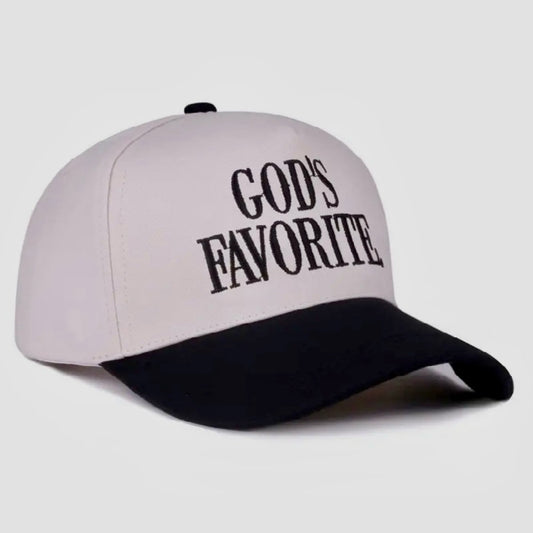 God’s Favorite Women’s Two Tone Canvas Cotton Baseball Hat Cap Tan Black New