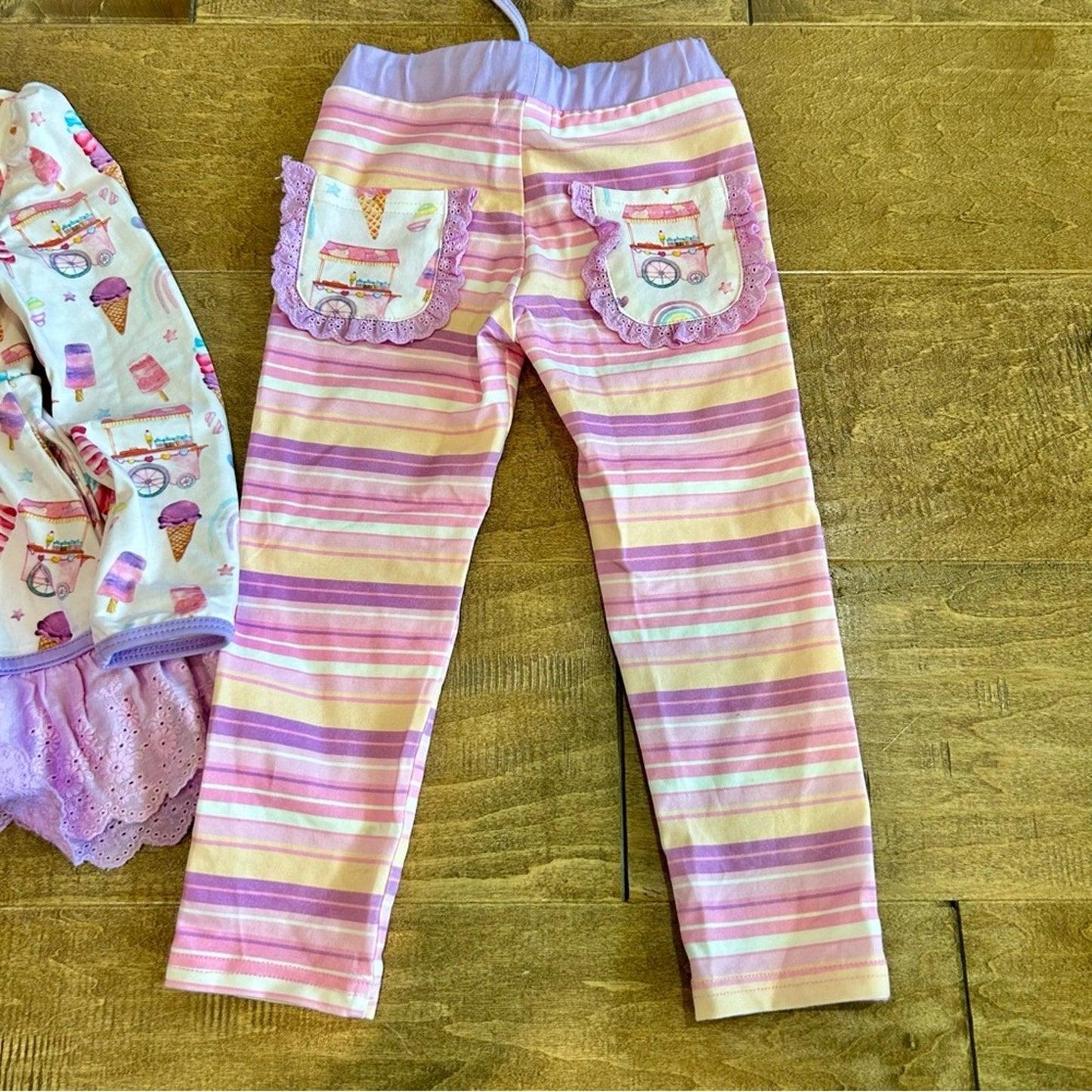 Liv + Stella Girls Long Sleeve Sweet Treats Playset Purple Pink NWOT Ice Cream