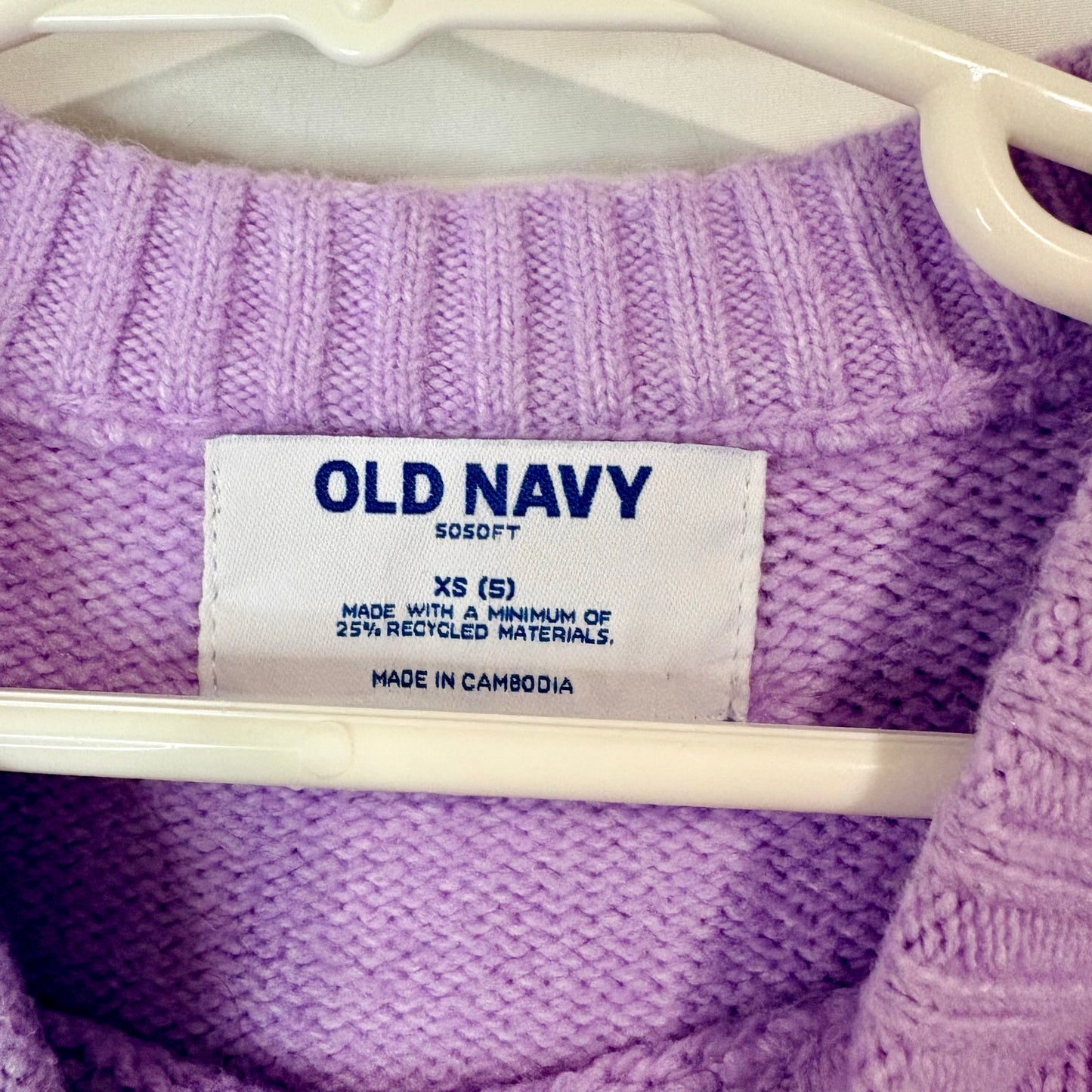 Old Navy Girls Bow Knit Pullover Sweater Bundle Pink Purple Size 5 EUC/Flaw