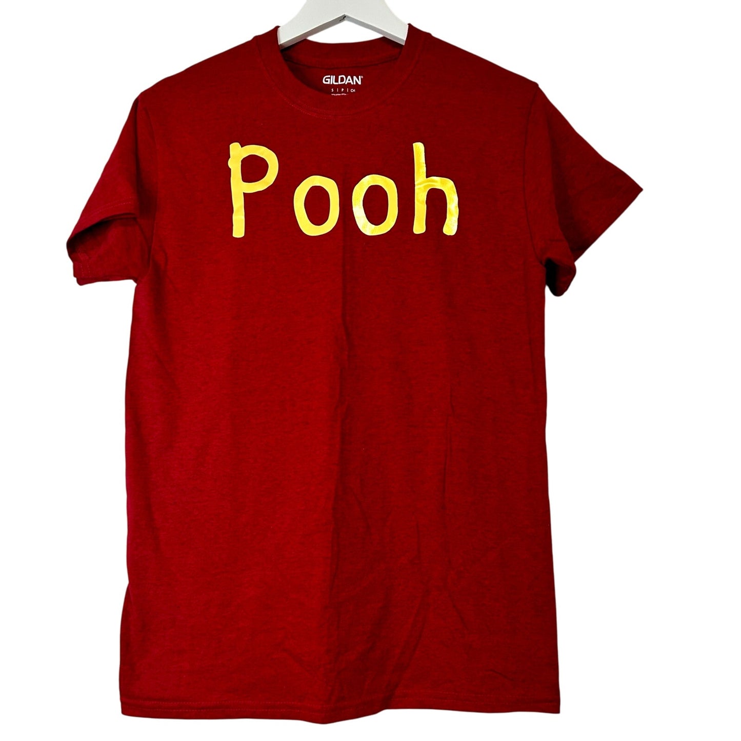 Winnie the Pooh Women's Short Sleeve Graphic T-Shirt Red Size Small EUC Cute
