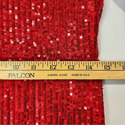 Ivy City Co Women’s Sequin Holiday Midi Dress Red Size Medium NWT Girly Party