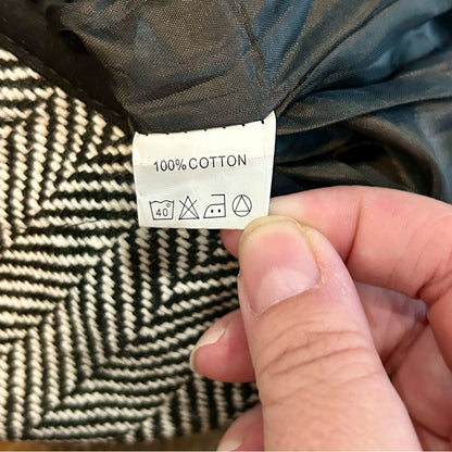 Toddler Girls Houndstooth Print Pocket Vest Black White Size XXS EUC Cute Girly