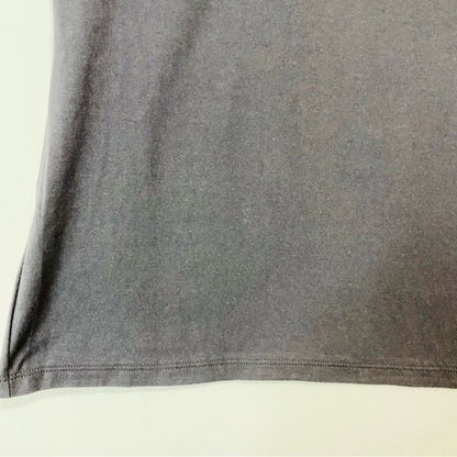 Hanes Nano Women’s 100% Cotton Casual Short Sleeve V Neck Tee Shirt Grey NWOT