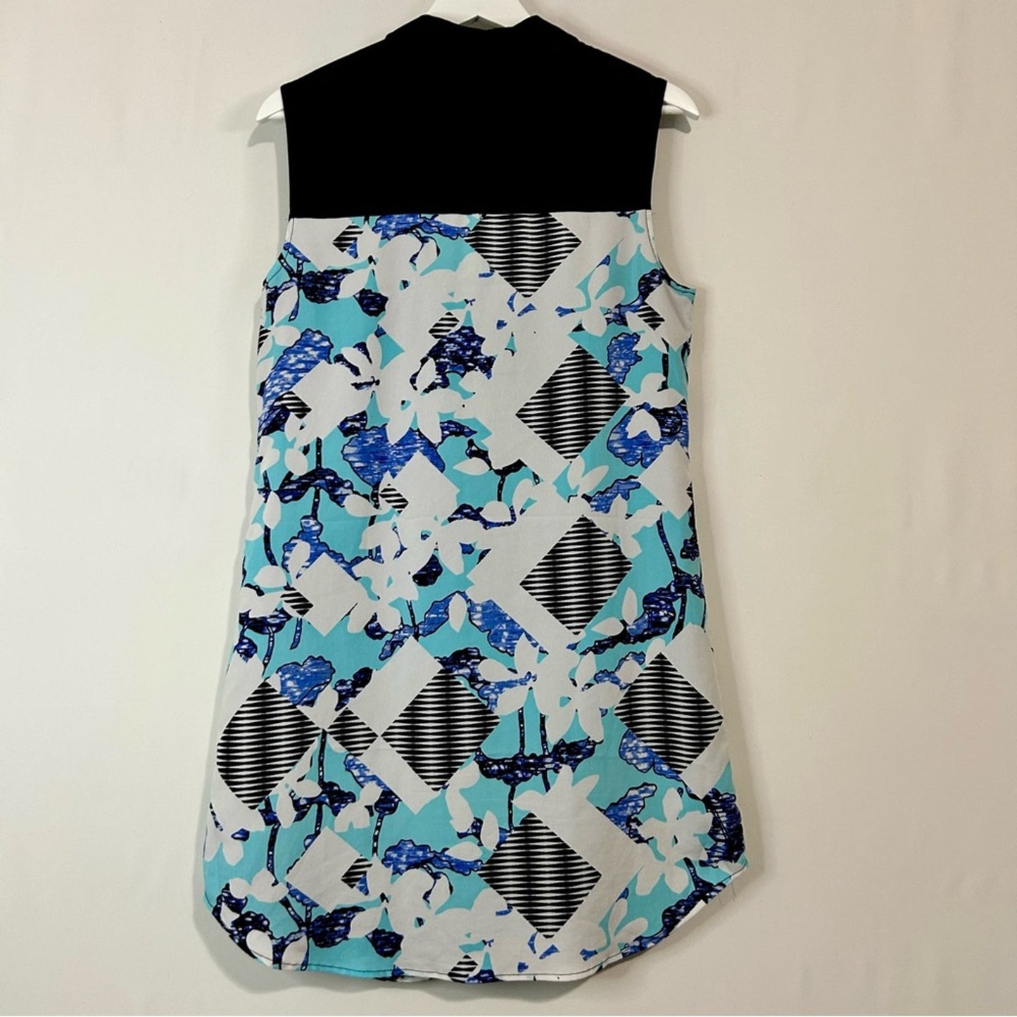 Peter Pilotto for Target Women’s Button Down Mini Dress Blue Black Size Medium