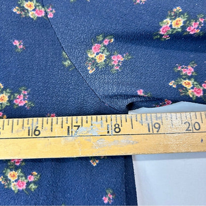Orange Creek Women’s Long Sleeve Floral Blouse Blue Size Medium Used Cute Girly