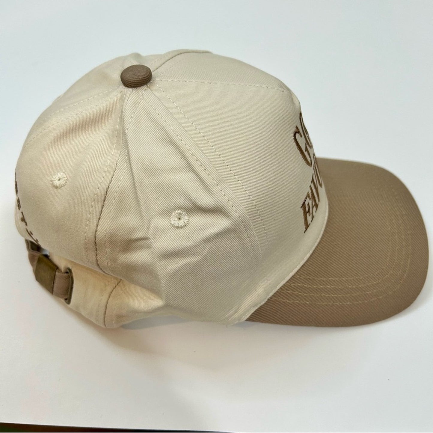God’s Favorite Women’s Two Tone Canvas Cotton Baseball Hat Cap Ash Mocha NEW