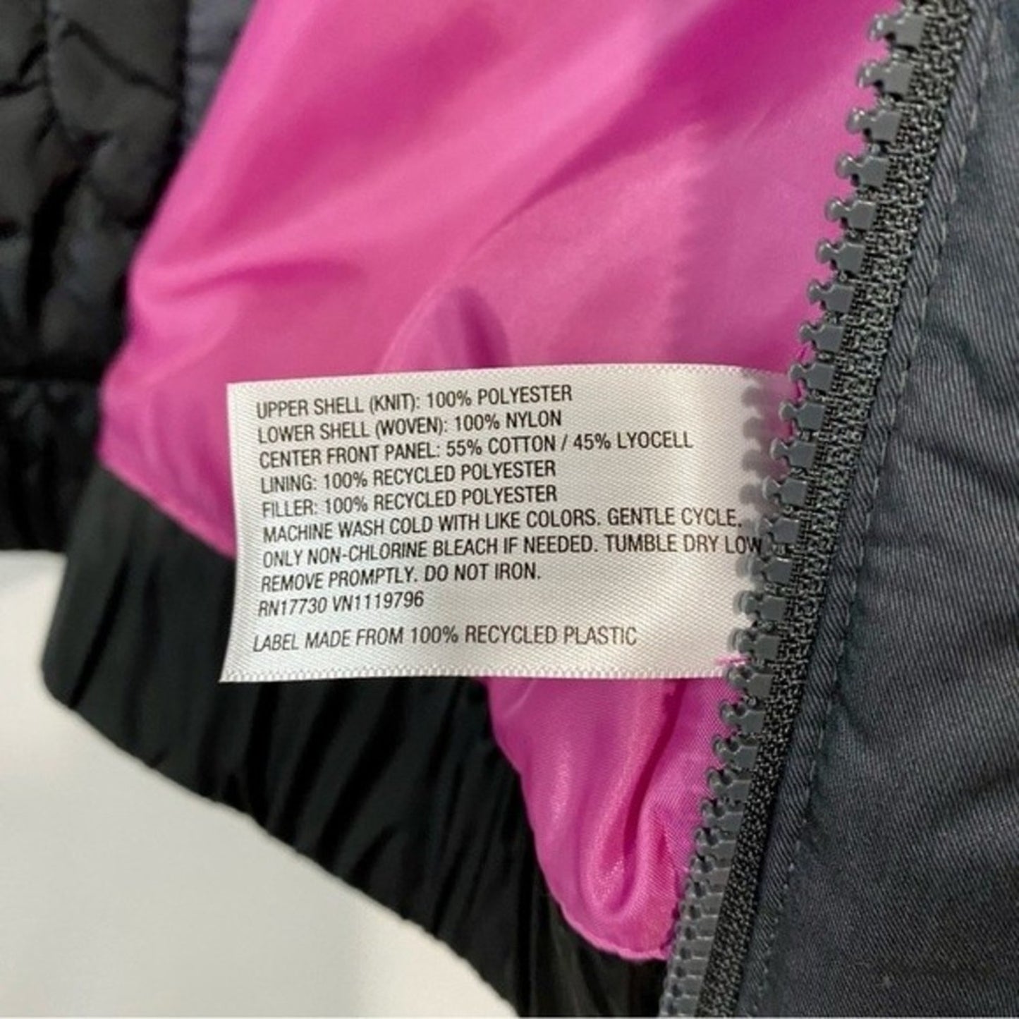 Universal Thread Women’s Faux Sherpa Double Zip Jacket Black Pink Interior NWT