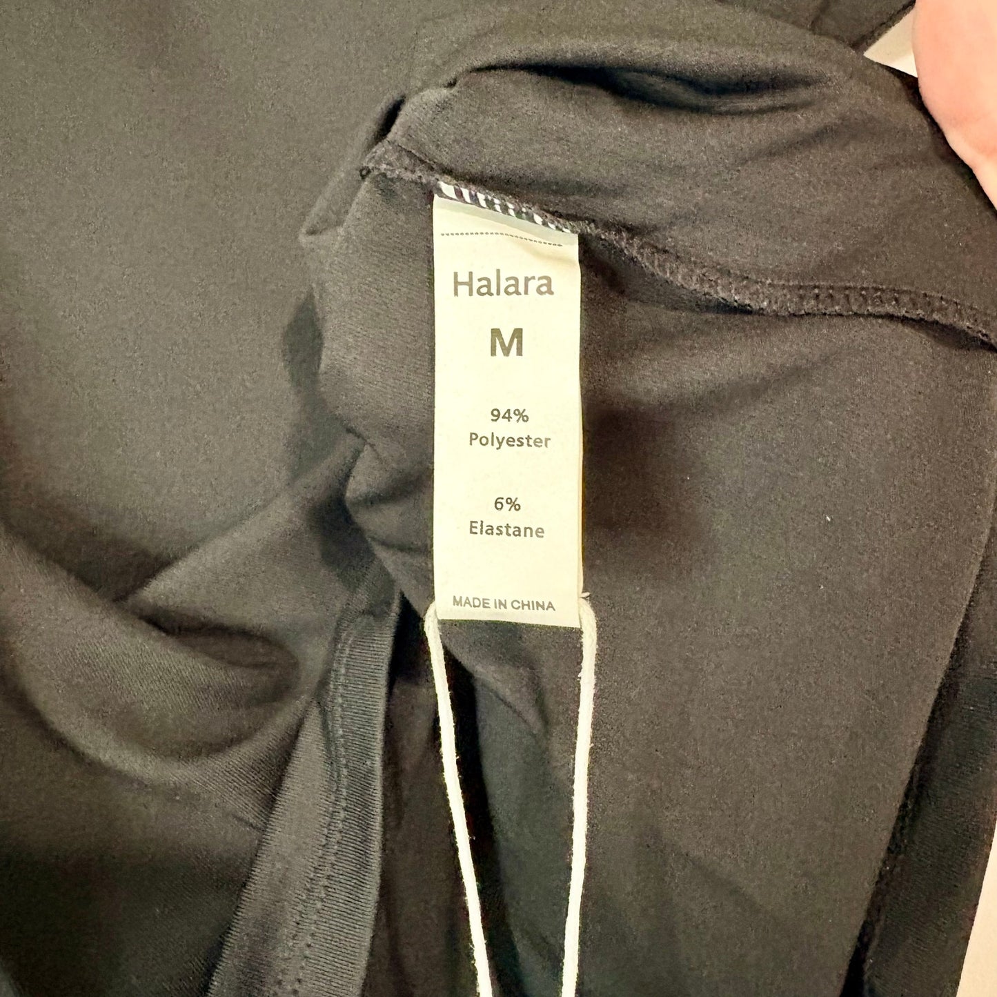 Halara Women’s Lace Trim Casual Tank Top Black Size Medium NWT Summer Basic Staple