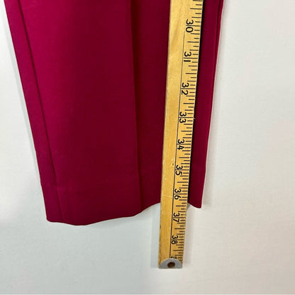 Express Women’s Columnist Straight Pants Maroon Size 8 EUC Workwear Trendy Cute