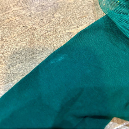 Ele Story Girls Mistletoe Ballerina Dress Green Size 12-18 M EUC Stars Tulle