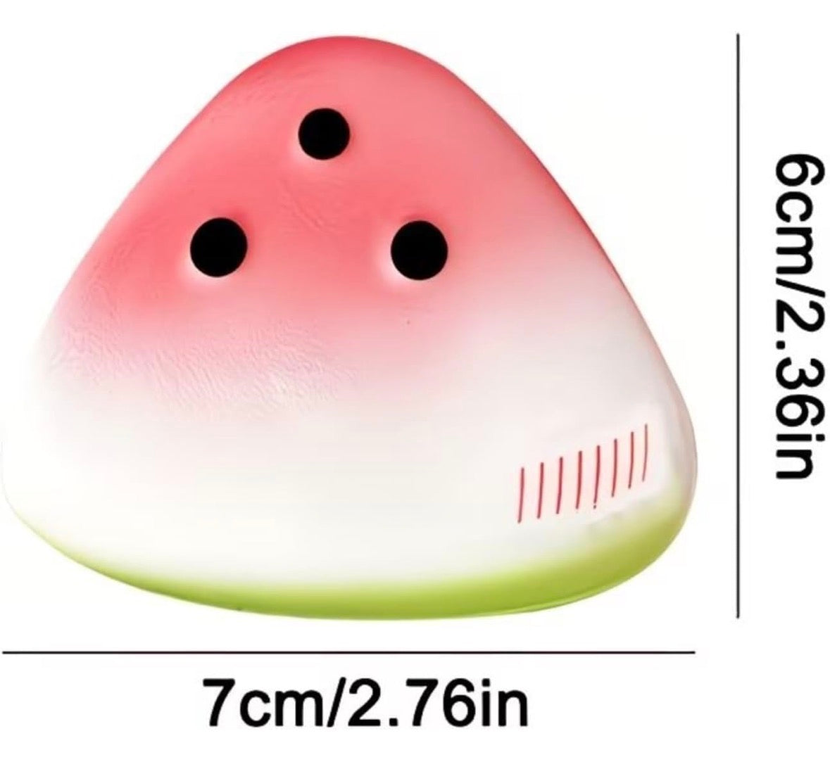 Mini Watermelon Squishy – Pink & Green