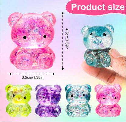 Mini Glitter Maltose Bear Squishy – Assorted Colors