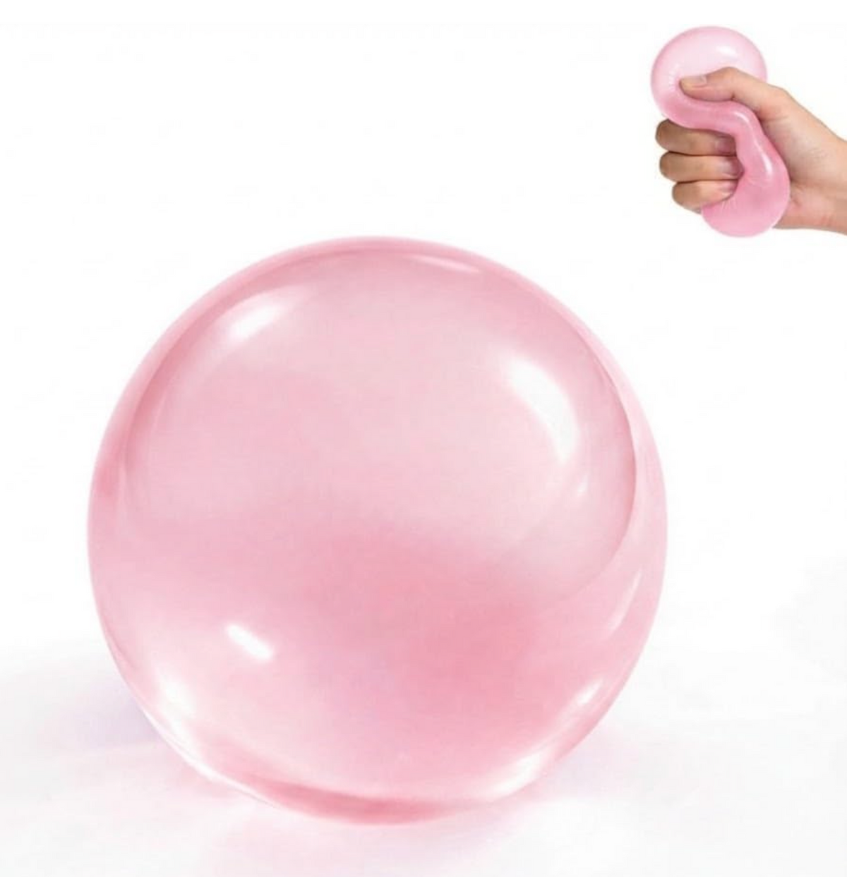 Slow-Rise Coconut Oil Squishy Ball – Pink or Blue