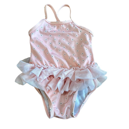 Gymboree Infant Girls First Play Date Tutu One Piece Swimsuit Pink Size 6-12 M