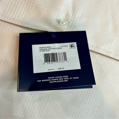 Ralph Lauren Home Organic Cotton Lovan Jacquard Full / Queen Duvet Cover NEW