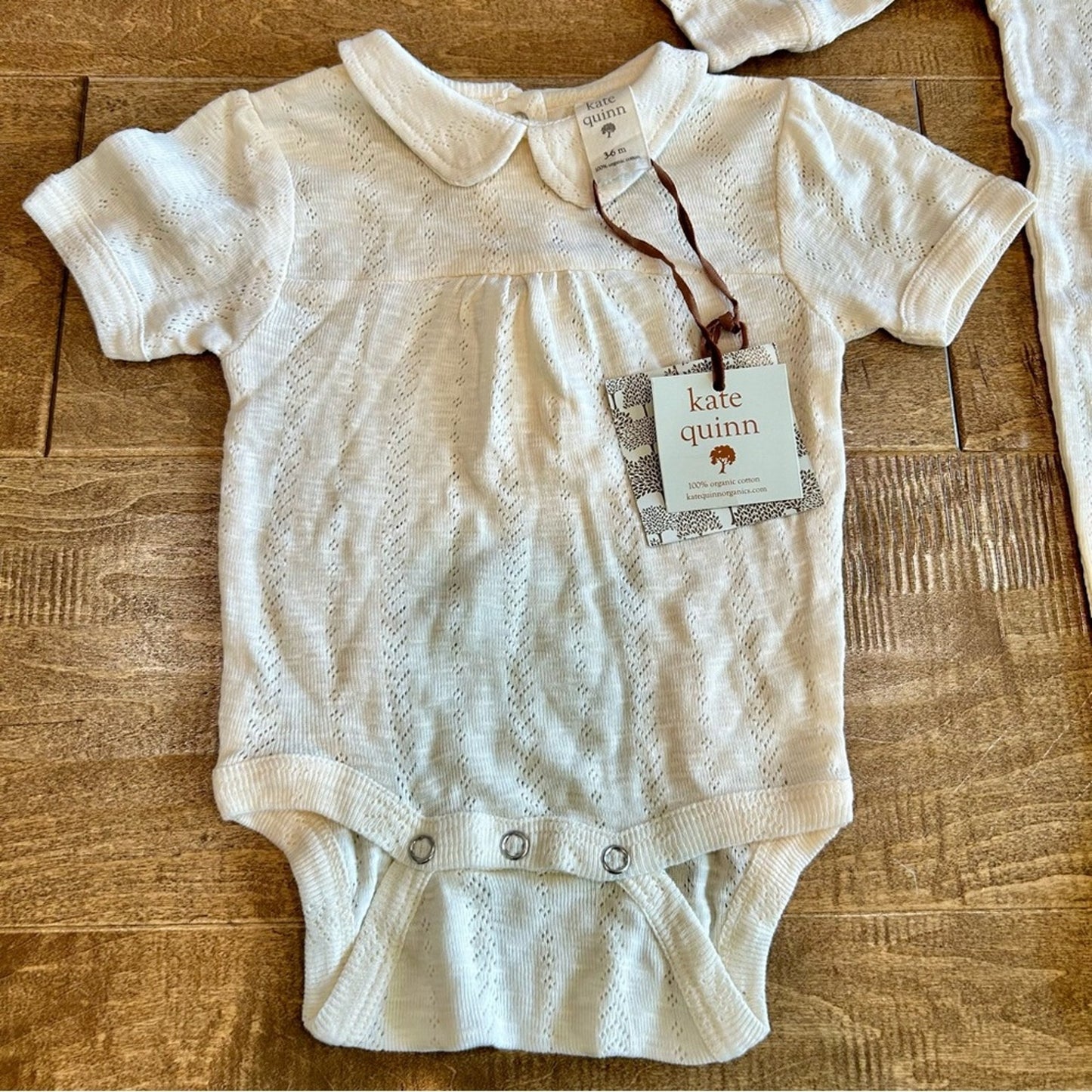 Kate Quinn Gender Bodysuit and Onesie Set Cream Size 3-6 M NWT Organic Cotton