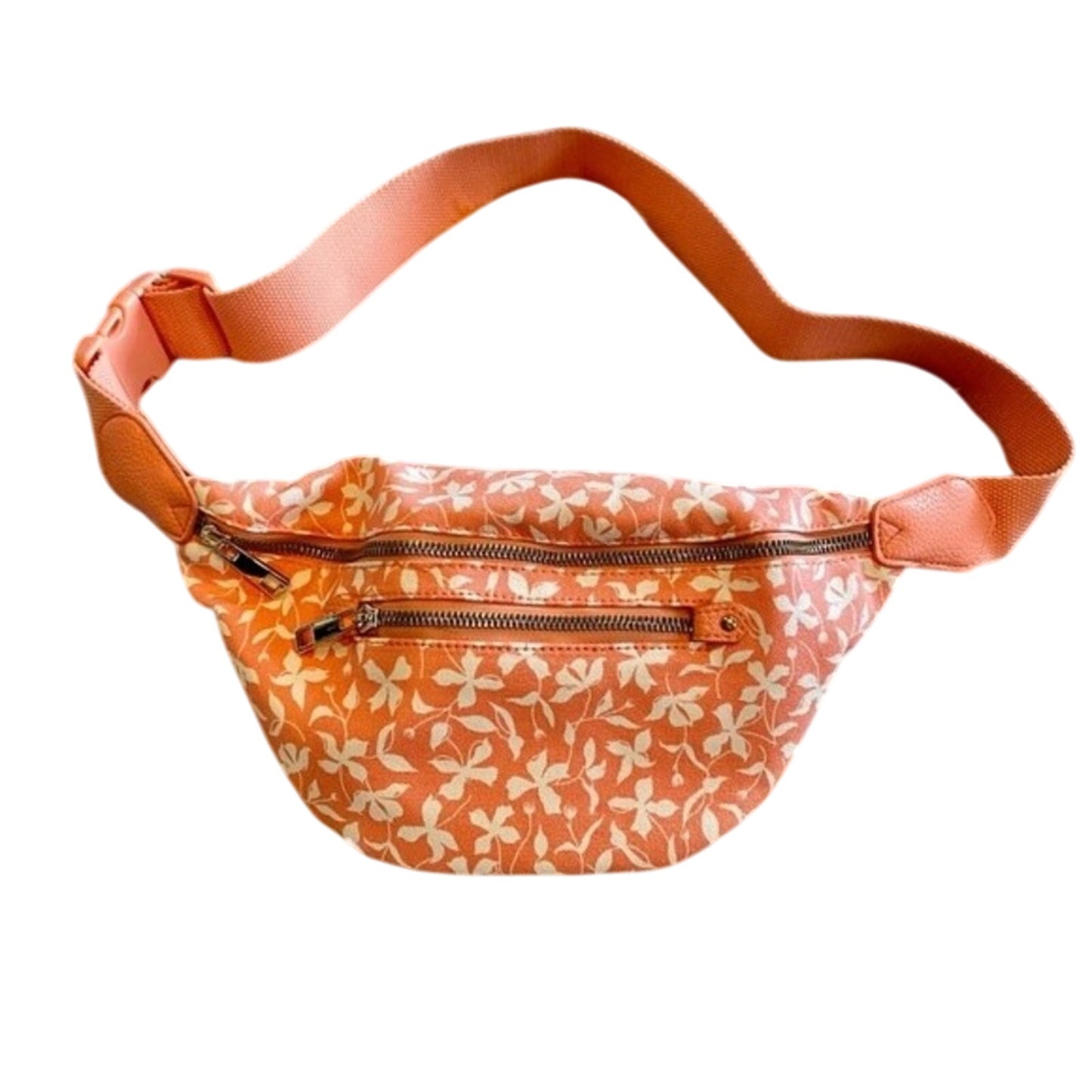 A New Day Women’s Floral Belt Bag Peach NWT Cute Girly Stylish Summer Outdoor