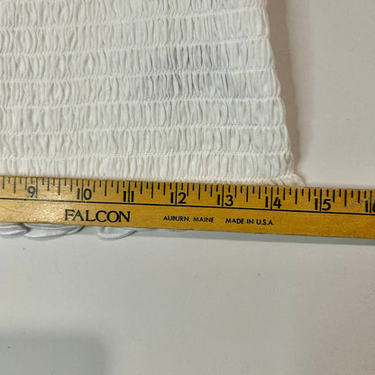 Old Navy Women’s Smocked Flutter Sleeve Top White Size Small NWT Cotton Girly