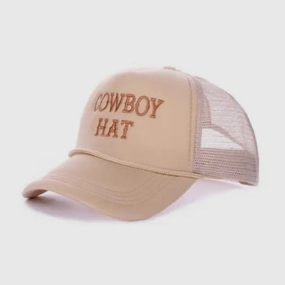 The Cowboy Hat Women’s Baseball Mesh Hat Ash Mocha New Cute Girly Summer Outdoor