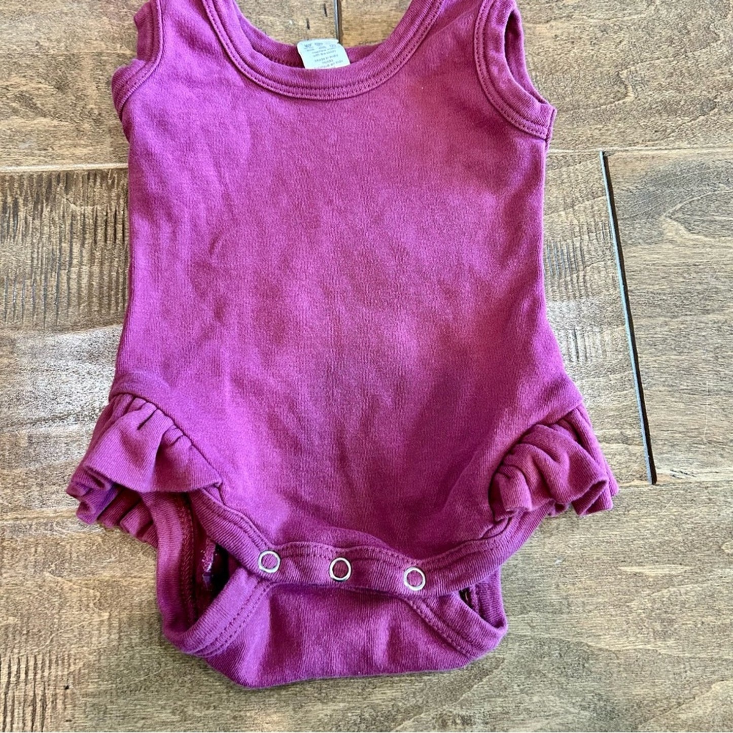 Kate Quinn Infant Girls Sleeveless Organic Cotton Bubble Onesie w/ Headband EUC