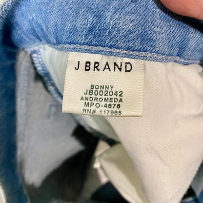 J BRAND Women’s Bonny Button Fly Mini Denim Skirt Light Blue Wash 27 Inch EUC