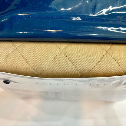 Ralph Lauren Home Cromwell Quilted Modern Equestrian European Sham Camel NEW