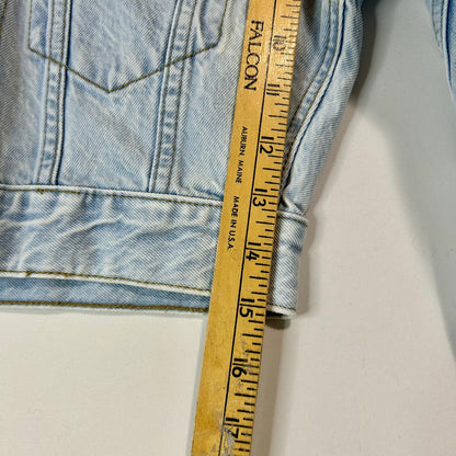 Abercrombie & Fitch Women’s Cropped Denim Jacket Light Blue Size Small NWT Zip Up