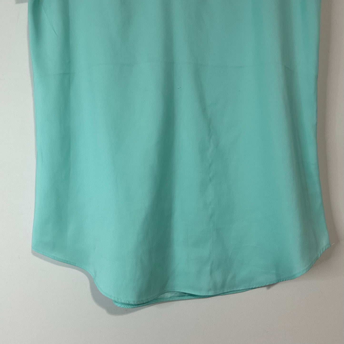 Express Women’s Cap Sleeve Blouse Teal Size XS EUC FLAW Professional Girly Cute