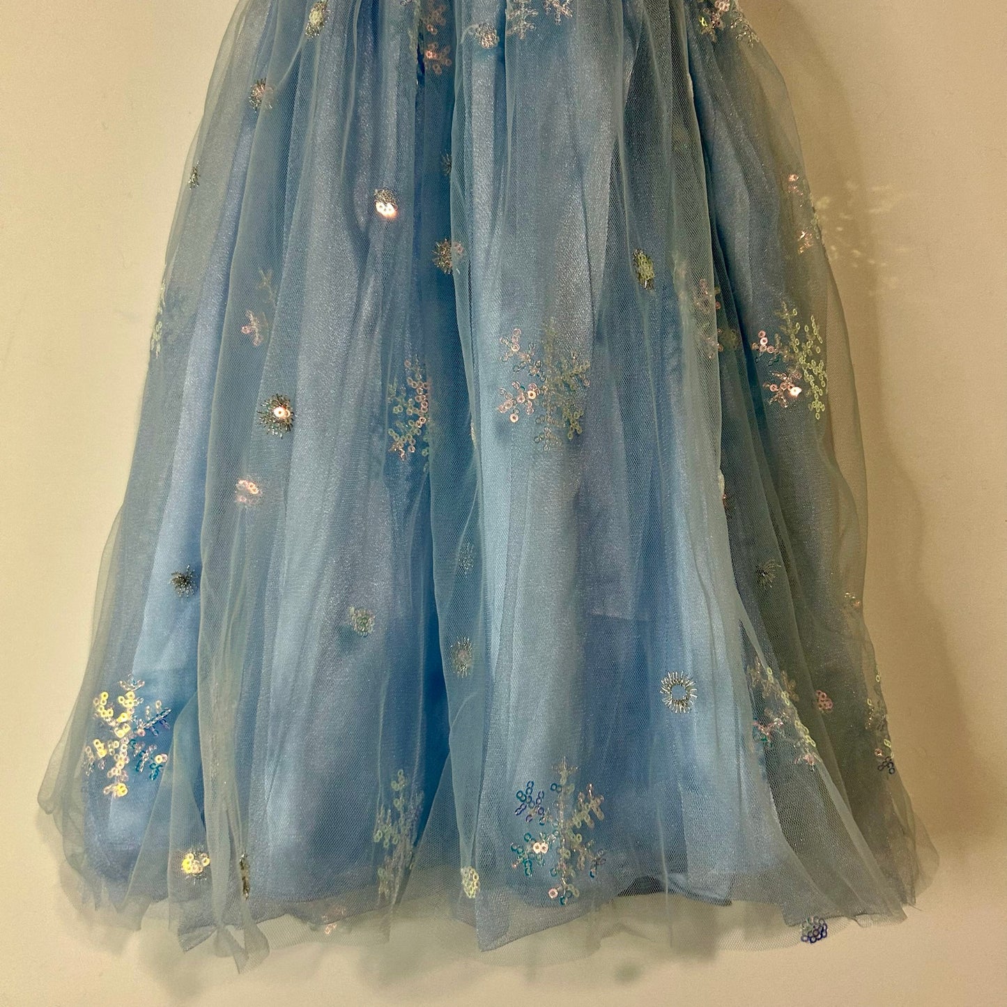 EleStory Toddler Girls Winter Snowflake Tie Tulle Dress Blue Size 18-24 M NWT