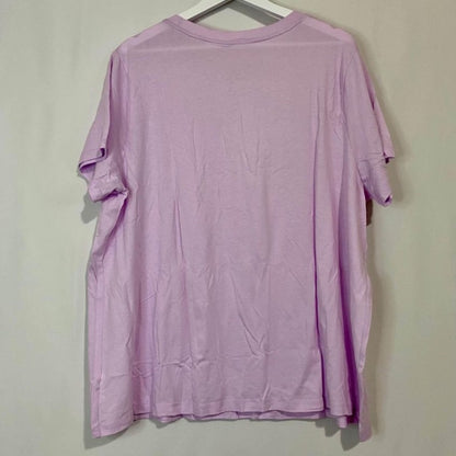 A New Day Women’s Crewneck Short Sleeve Basic Tee Light Purple Size 2X NWT