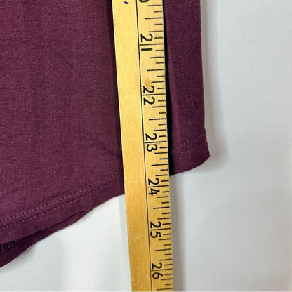 Ann Taylor Loft Women’s Crochet Detail Short Sleeve Blouse Purple Size Medium