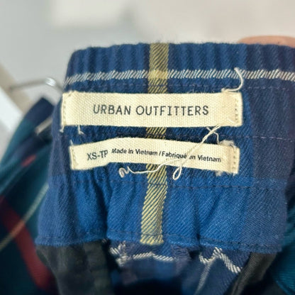 Urban Outfitters Women’s Paige Pleated Cropped Straight Leg Trouser Pant Green