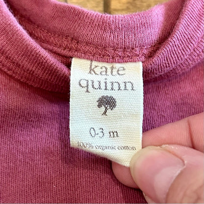 Kate Quinn Infant Girls Sleeveless Organic Cotton Bubble Onesie w/ Headband EUC
