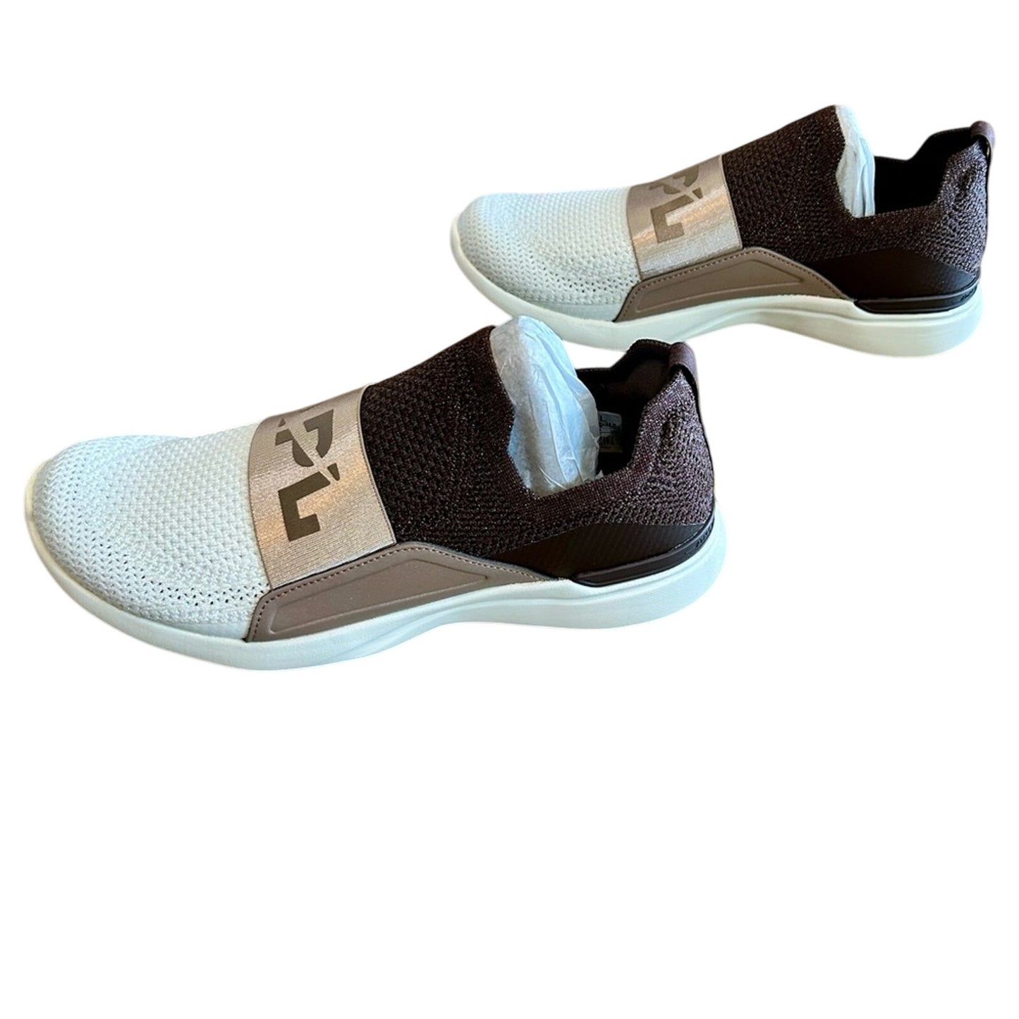 APL Women’s TechLoom Bliss Shoes Metallic Brown Tan White Size 6.5 Brand New