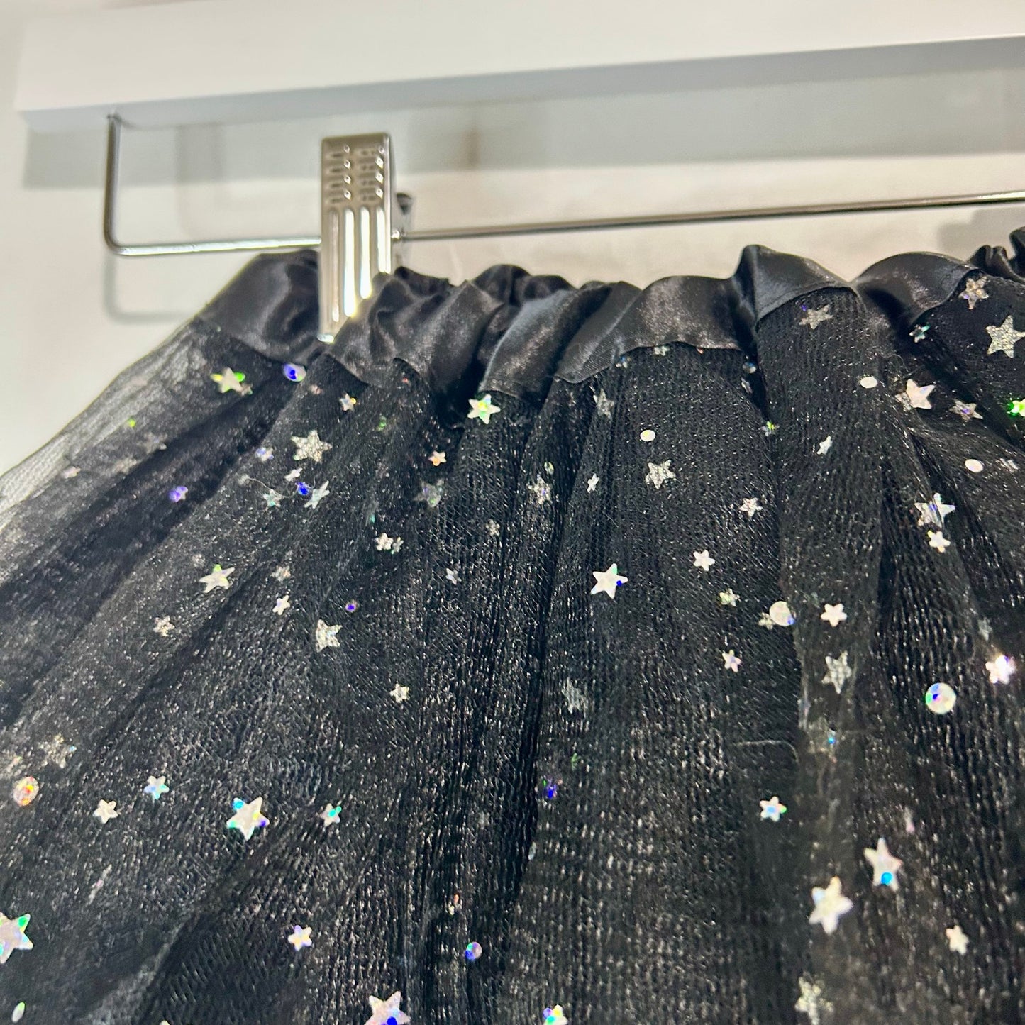 Target Kids Tulle Skirt with Stars and Tail Black Size 4-6 EUC Halloween Costume