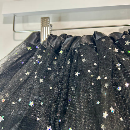Target Kids Tulle Skirt with Stars and Tail Black Size 4-6 EUC Halloween Costume