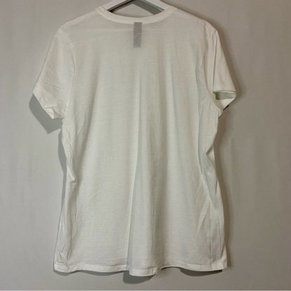 Hanes Nano-T Women’s Casual Crewneck Short Sleeve Tee Shirt White Size XL NWOT