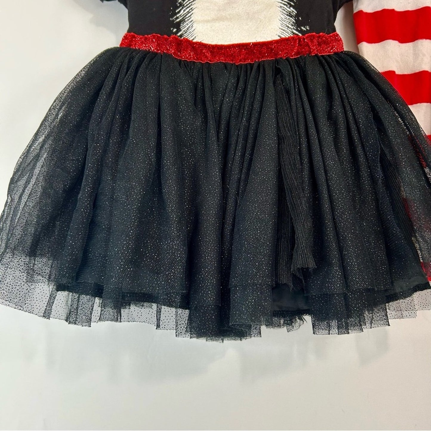 Dr. Seuss Toddler Girl Cat in the Hat Costume Outfit Red Black Size 2-4T EUC