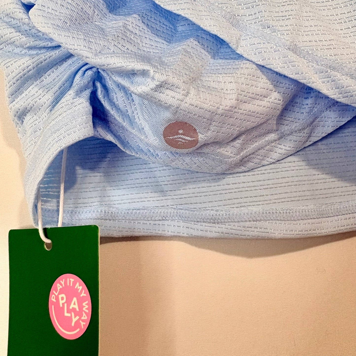 Halara Women’s Sleeveless Crisscross Back Cropped Tank Top Light Blue Size XS NWT Athletic