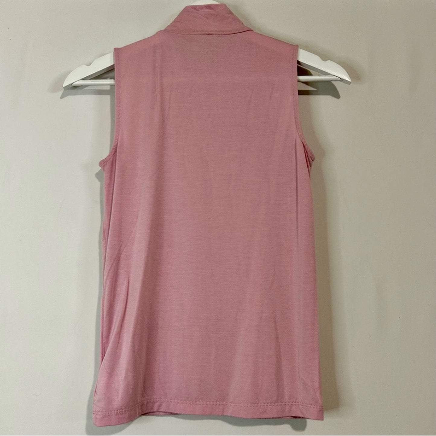 J. Crew Women’s Sleeveless Mockneck Tank Top Pink Size XS EUC Spring Girly Cute