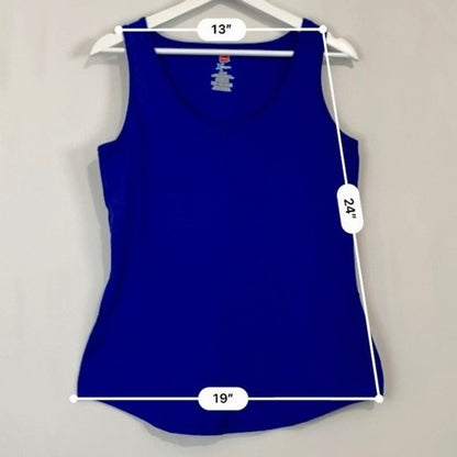 Hanes X-Temp Women’s Casual Tank Top Blue Size Medium NWOT