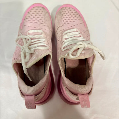 Nike Girls Youth Air Max 270 Pink Foam Sneakers Size 4Y Running Shoes EUC