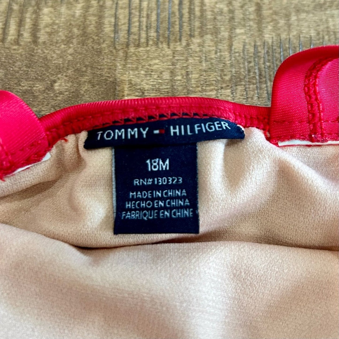 Tommy Hilfiger Toddler Girls Stars & Stripes Two Piece Swimsuit Red Blue 18 M