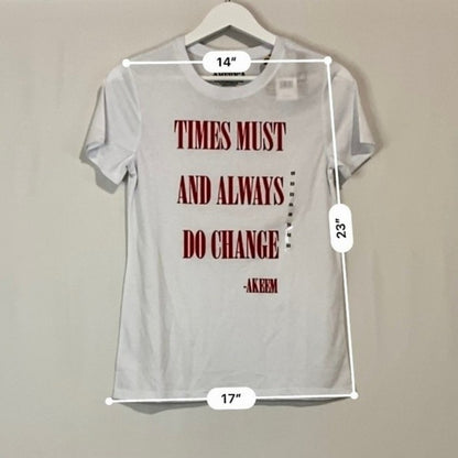 Coming to America Times Must And Always Do Change - Akeem Graphic Tee White NWT
