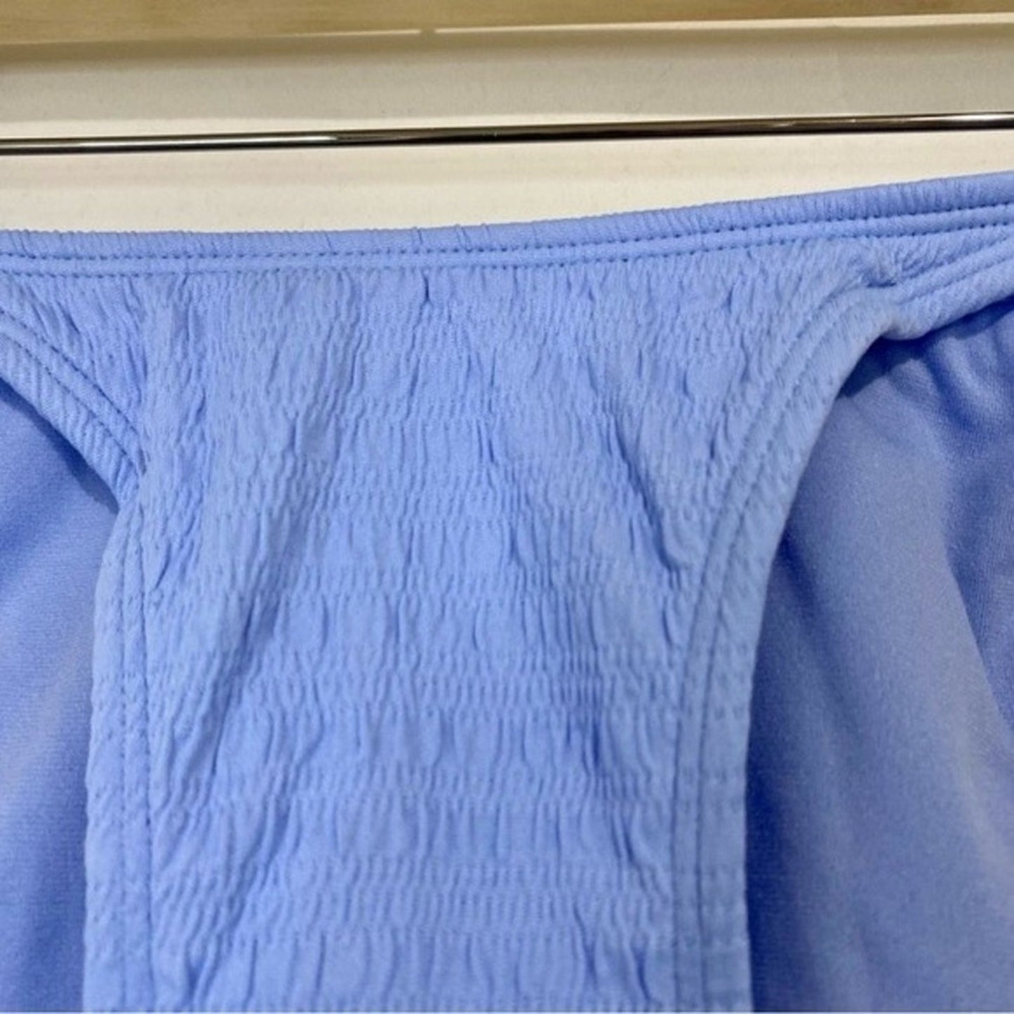 Xhilaration Women's Blue High Leg Scoop Waist Bikini Bottom Size Small NWT