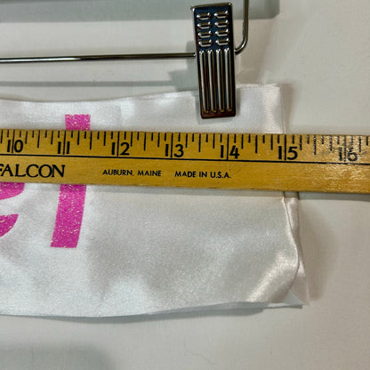 Kids Piglet Sash White with Pink Glitter Letters Halloween Costume Accessory