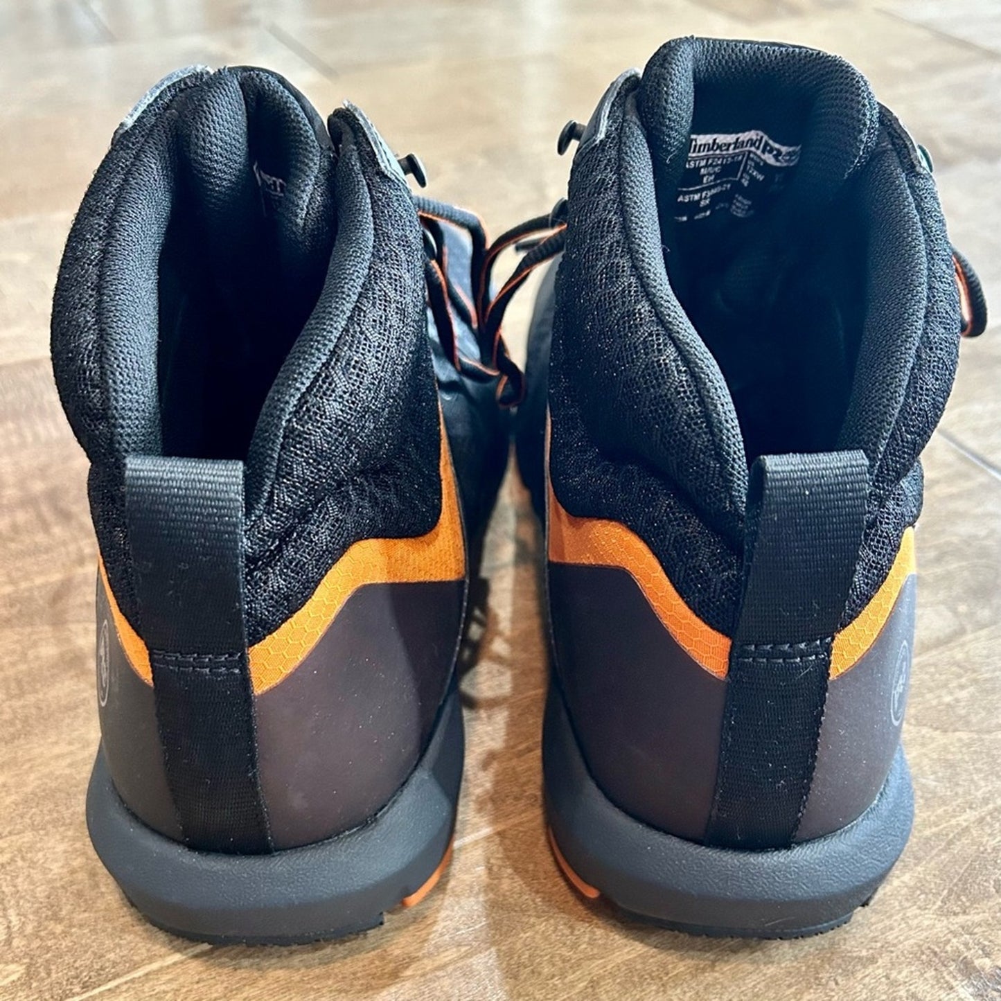 Timberland PRO Men’s Radius Composite Toe Work Sneaker Black Orange Size 12 XW