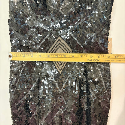 Mandalay Women’s Sleeveless Sequin Hi Low Formal Gown Dress Black Size 6 NWT